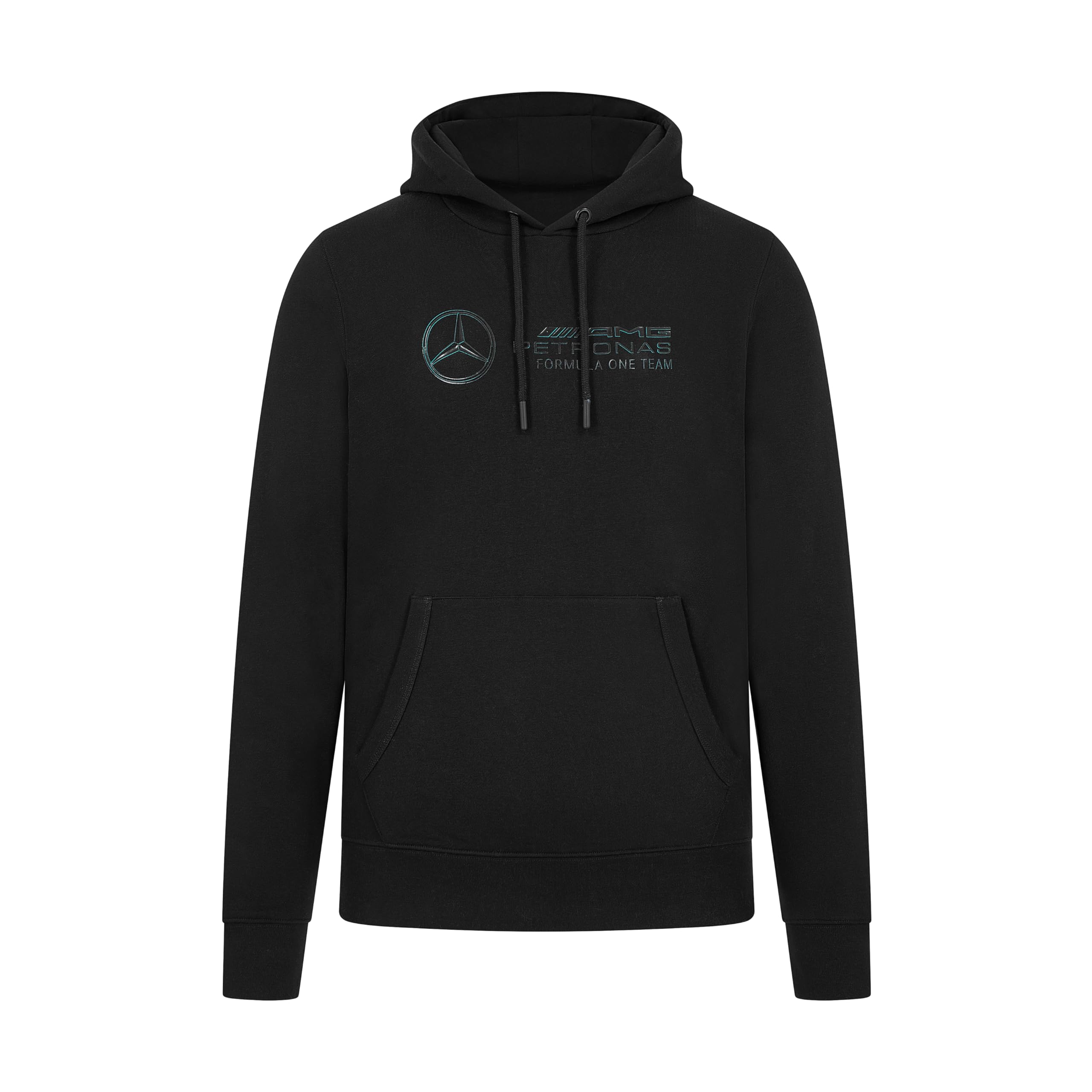 Mercedes AMG Petronas F1 Mens Stealth Logo Hoodie - Black - Size: S